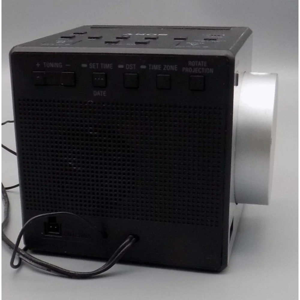 Sony Projection AM/FM Clock Radio Dual Alarm ICF-C1PJ USB Nature Sounds Works